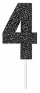 E4896.jpg CAKE TOPPER NUMBER GLITTER BLACK 4