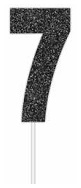E4899.jpg CAKE TOPPER NUMBER GLITTER BLACK 7
