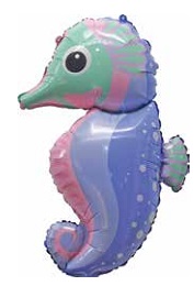 E4956.jpg FOIL BALLOON 95CM SEAHORSE