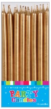 E54701.jpg CANDLE 16PK 12CM GOLD