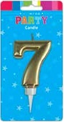 E6128.jpg CANDLE FORMAL GOLD NUMBER 7
