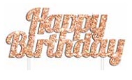 E6141.jpg CAKE TOPPER HAPPY BIRTHDAY ROSE GOLD