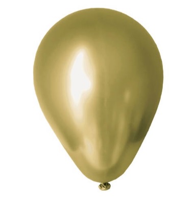E7337.jpg BALLOON CHROME 10PK 30CM GOLD
