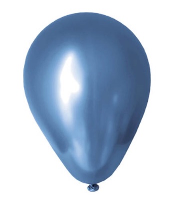 E7344.jpg BALLOON CHROME 10PK 30CM BLUE