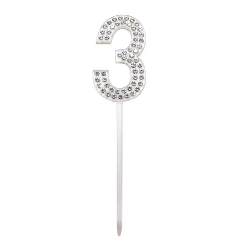 E7422.jpg CAKE TOPPER DIAMANTE NUMBER 3