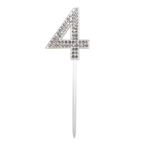 E7423.jpg CAKE TOPPER DIAMANTE NUMBER 4