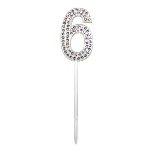 E7425.jpg CAKE TOPPER DIAMANTE NUMBER 6