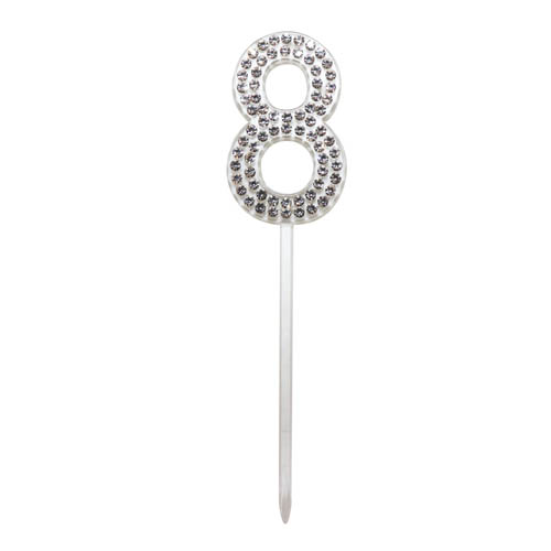 E7427.jpg CAKE TOPPER DIAMANTE NUMBER 8