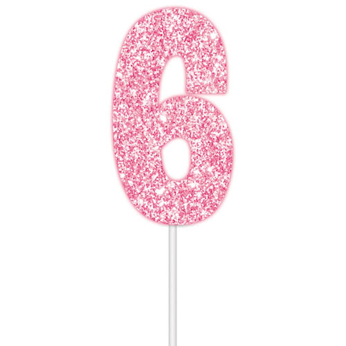 E7435.jpg FSCMIX CAKE TOPPER GLITTER PINK 6