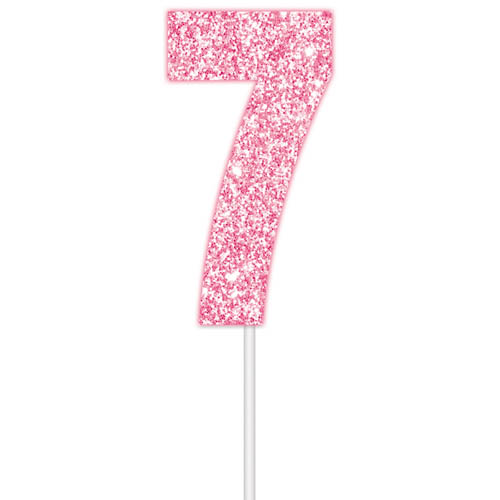 E7436.jpg FSCMIX CAKE TOPPER GLITTER PINK 7