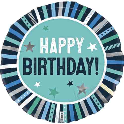 E7661.jpg BALLOON FOIL 45CM BIRTHDAY BOY