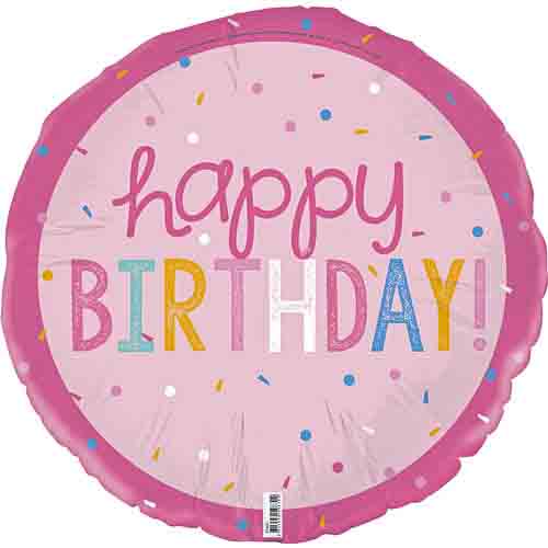 E7663.jpg BALLOON FOIL 45CM BIRTHDAY GIRL