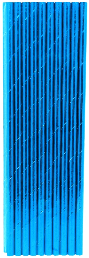 FSC MIX STRAW FOIL 20PK BLUE