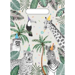 LJE0329-A JUNGLE PARTY BAG PARTY BAG 8PK JUNGLE