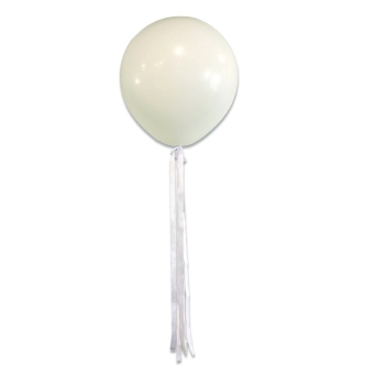 E8442.jpg BALLOON RIBBON KIT 6PK WHITE