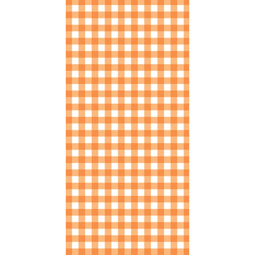 E8782 TABLECOVER GINGHAM ORANGE TABLECOVER PAPER GINGHAM ORANGE