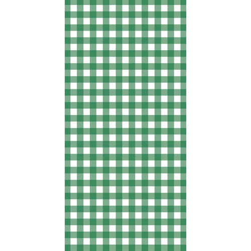E8784 TABLECOVER GINGHAM GREEN TABLECOVER PAPER GINGHAM GREEN