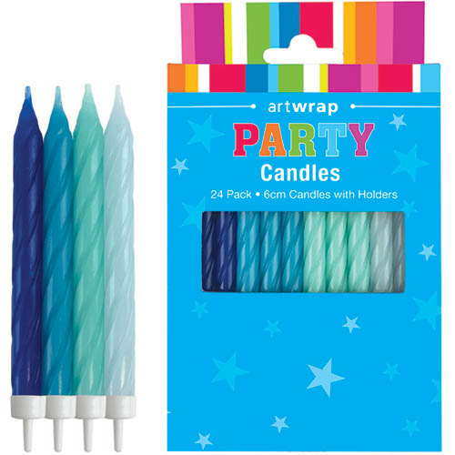 E8788.jpg CANDLE 24PK 6CM SPIRAL PASTEL BLUE