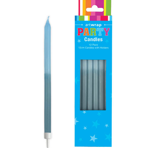 E8791.jpg CANDLE 12PK 12CM OMBRE BLUE