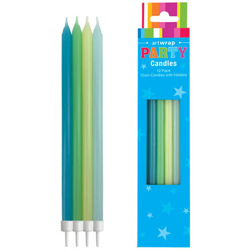 E8793.jpg CANDLE 12PK 12CM PASTEL BLUE