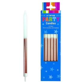E8796.jpg CANDLE 12PK 12CM HALF DIP ROSE GOLD