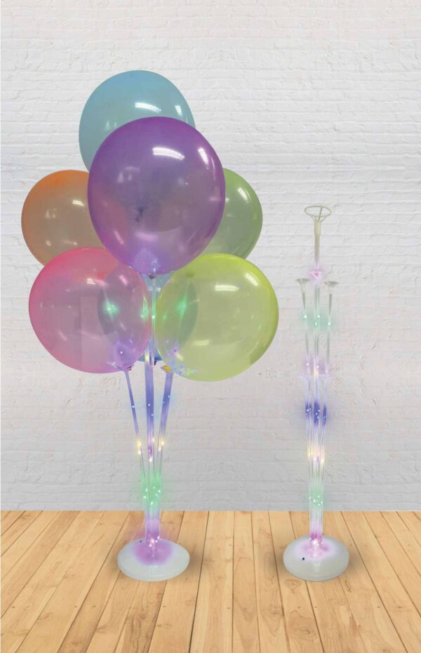 BALLOON STAND LED LIGHT 74CM MULTI