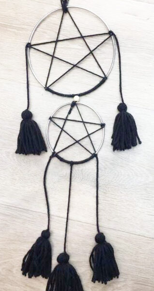 GIF-DRC-005.jpg BLACK DREAM CATCHER 30cm