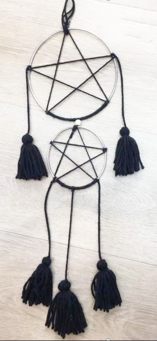 BLACK DREAM CATCHER 30cm