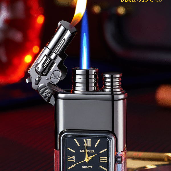 Hace1889acba64a4aa5b0af12f0a82f67T CREATIVE MULITIFUNCTIONAL CLOCK LIGHTER PERSONALIZED VLUE DIRECT CHARGE ADVANCED GIFT LIGHTER