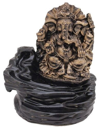 INC-HLD-003.jpg GANESHA BACKFLOW SMOKE FOUNTAIN BLACK GOLD