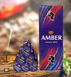 INC-RAJ-002.jpg RAJ INCENSE 20 STICKS - AMBER