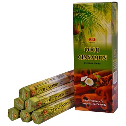 INC-RAJ-009.jpg RAJ INCENSE 20 STICKS - COCO CINNAMON