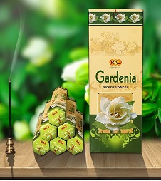 INC-RAJ-013.jpg RAJ INCENSE 20 STICKS - GARDENIA