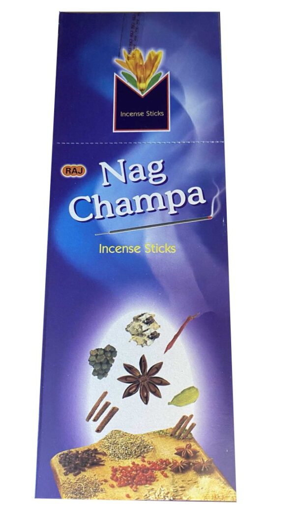 RAJ INCENSE 20 STICKS - NAG CHAMPA