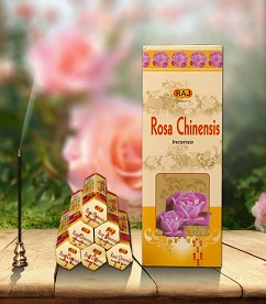 INC-RAJ-031.jpg RAJ INCENSE 20 STICKS - ROSE CHIEENSIS