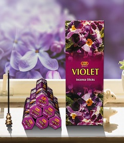 INC-RAJ-040.jpg RAJ INCENSE 20 STICKS - VIOLET
