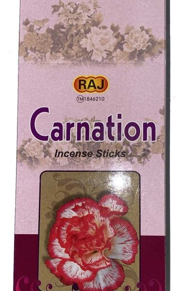 INC-RAJ-043.jpg RAJ INCENSE 20 STICKS - CARNATIONS