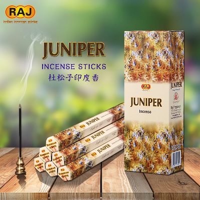 INC-RAJ-058.jpg RAJ INCENSE 15 STICKS - JUNIPER