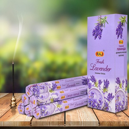 INC-RAJ-059.jpg RAJ INCENSE 20 STICKS - FRESH LAVENDER