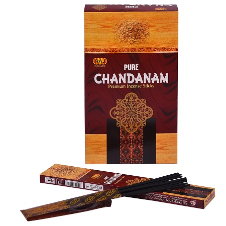 INC-RAJ-062.jpg RAJ INCENSE 15 STICKS - PURE CHANDANAM