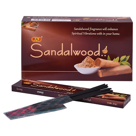 INC-RAJ-066.jpg RAJ INCENSE 15 STICKS - SANDALWOOD