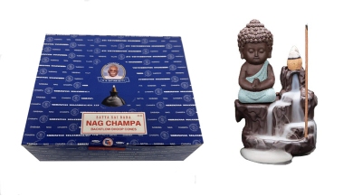 SATYA NAGCHAMPA BACK FLOW DHOOP CONES