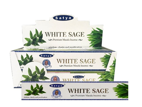 INC-SAT-080.jpg SATYA PREMIUM WHITE SAGE INCENSE 15G