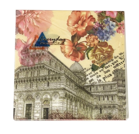 NAP0121.jpg FLORAL STRIPE NAPKINS 20PK 30X30CM 12/300