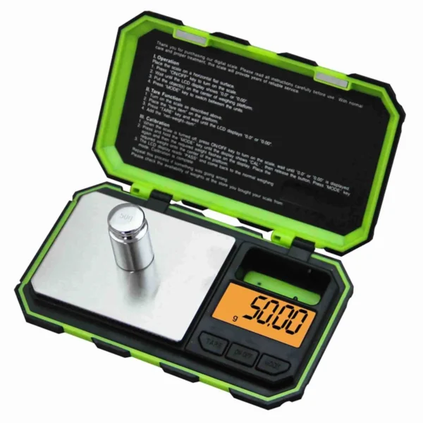 ORANGE MINI DIGITAL SCALE GREEN 200G