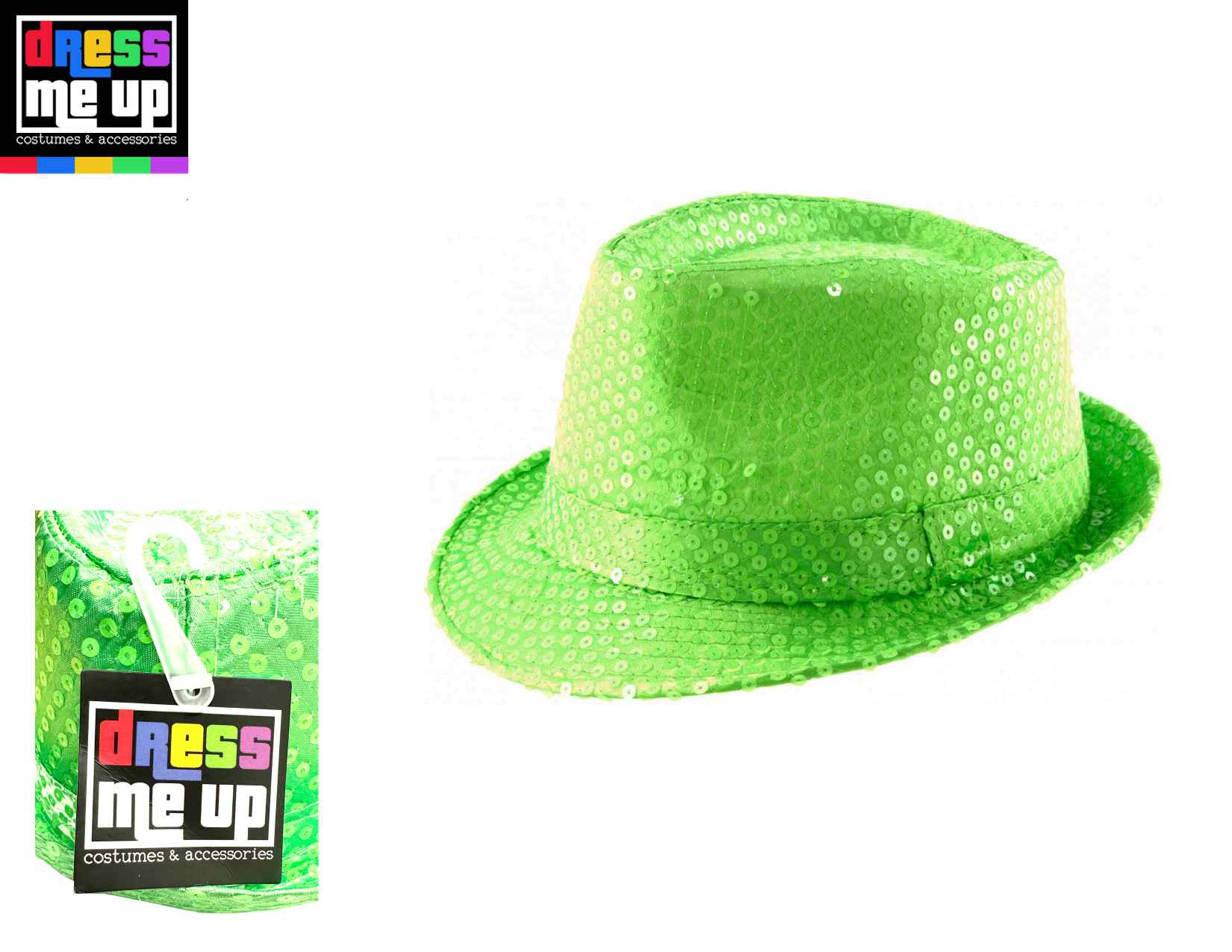 Zirkusdirektor Kostüm Damen WIDMANN 0451Z - Sequined Top Hat Adult Unisex, 1910s, 1920s, New Year Brauner Hut