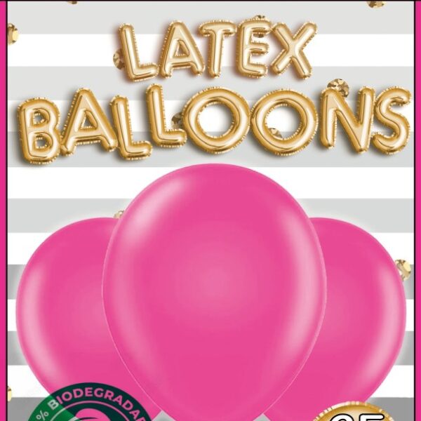 PAR9154.jpg HOT PINK BALLOONS 25PK - 12INCH 30CM 10/120