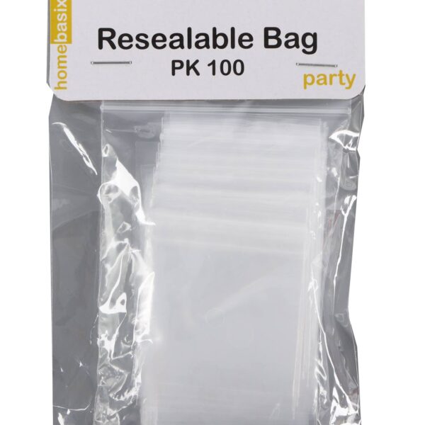 PKG-BAG-001.jpg RESEALABLE CLEAR BAGS 5X5CM 100PK