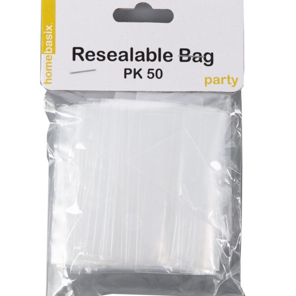 PKG-BAG-003.jpg RESEALABLE CLEAR BAGS 7X6.7CM 50PK