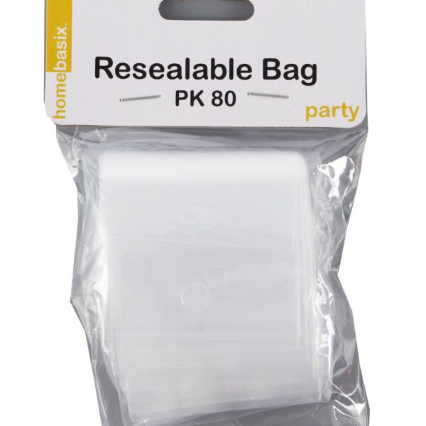 PKG-BAG-009.jpg RESEALABLE CLEAR BAGS 6X9CM 80PK